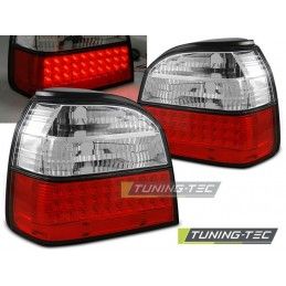 LED TAIL LIGHTS RED WHITE fits VW GOLF 3 09.91-08.97, Golf 3