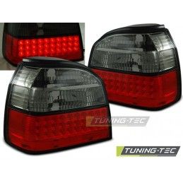 LED TAIL LIGHTS RED SMOKE fits VW GOLF 3 09.91-08.97, Golf 3