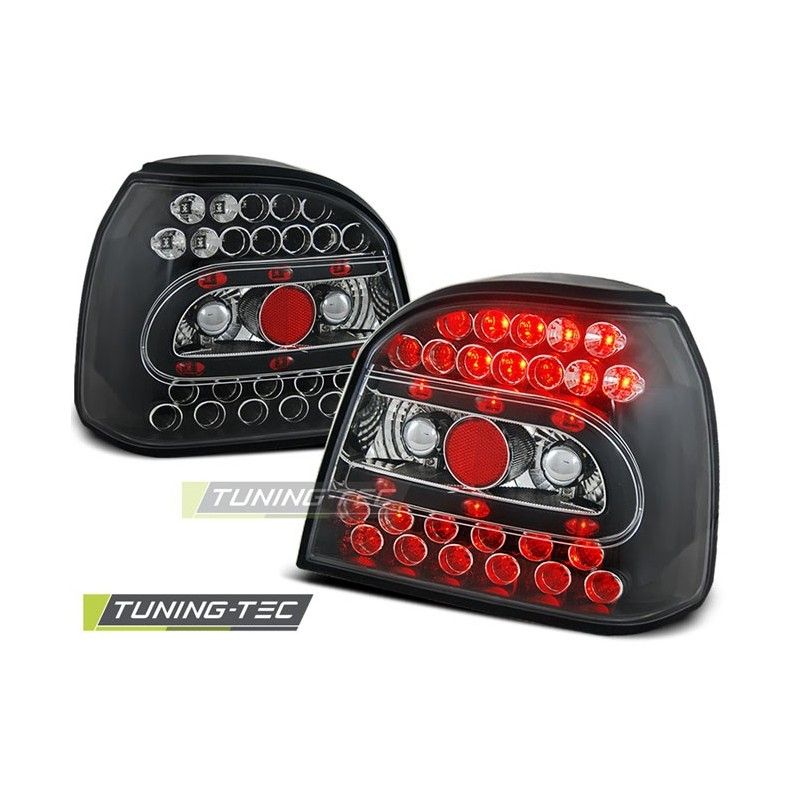 LED TAIL LIGHTS BLACK fits VW GOLF 3 09.91-08.97, Golf 3