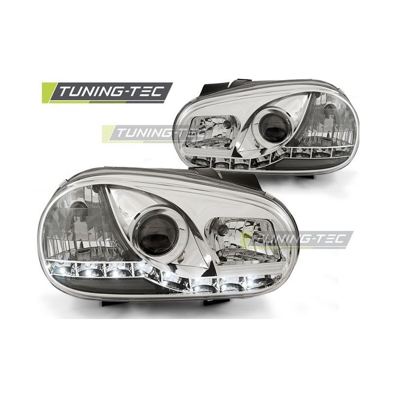 HEADLIGHTS DAYLIGHT CHROME fits VW GOLF 4 09.97-09.0, Golf 4