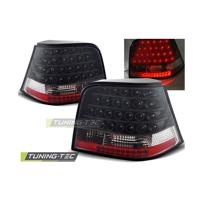 LED TAIL LIGHTS BLACK fits VW GOLF 4 09.97-09.03, Golf 4