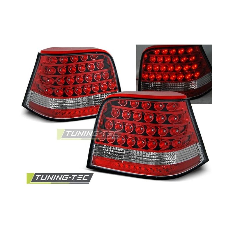 LED TAIL LIGHTS RED WHITE fits VW GOLF 4 09.97-09.03, Golf 4