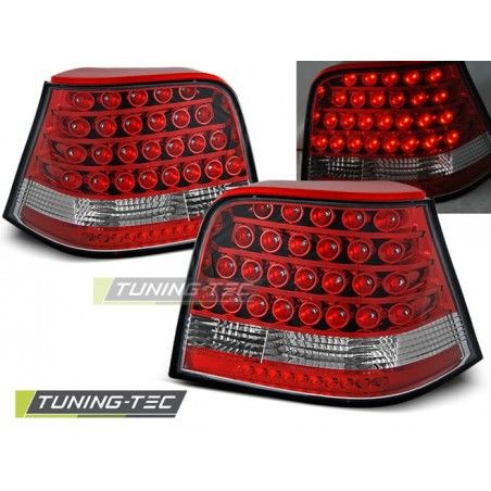 LED TAIL LIGHTS RED WHITE fits VW GOLF 4 09.97-09.03, Golf 4