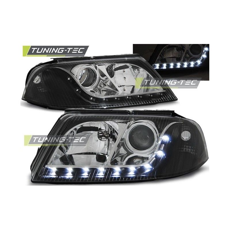 HEADLIGHTS DAYLIGHT BLACK fits VW PASSAT 3BG B5 FL 09.00-03.05, Passat B5 96-05