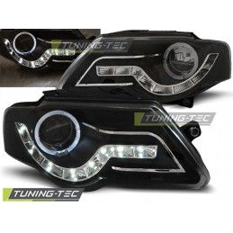 HEADLIGHTS DAYLIGHT BLACK fits VW PASSAT B6 3C 03.05-10, Passat B6 05-10