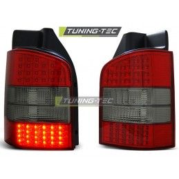 LED TAIL LIGHTS RED SMOKE fits VW T5 04.03-09, T5