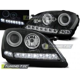 HEADLIGHTS DAYLIGHT BLACK fits MERCEDES W164 ML M-KLASA 05-07, ML W164