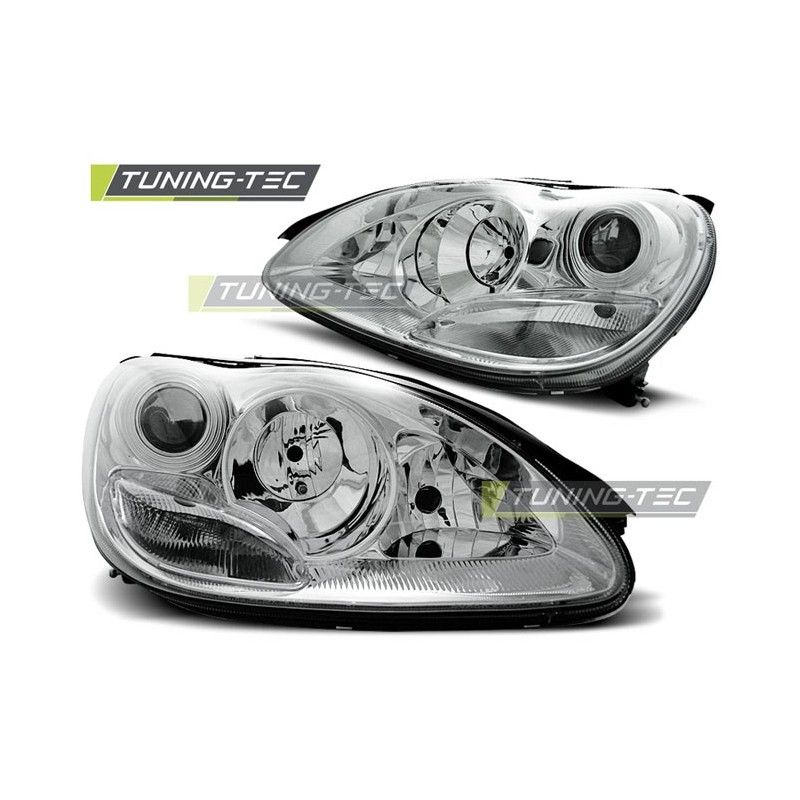 HEADLIGHTS CHROME fits MERCEDES W220 S-KLASA 09.98-05.05, Classe S W220