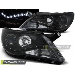 HEADLIGHTS DAYLIGHT BLACK fits VW TIGUAN 10.07-11, Tiguan