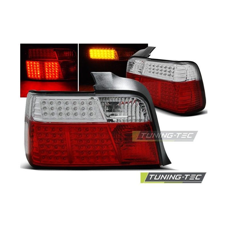 LED TAIL LIGHTS RED WHITE fits BMW E36 12.90-08.99 SEDAN, Serie 3 E36 Berline/Compact