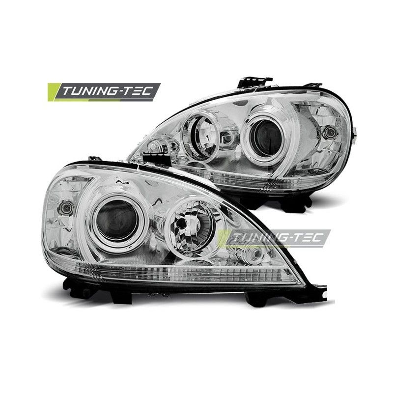 HEADLIGHTS CHROME fits MERCEDES W163 ML M-KLASA 09.01-05, ML W163