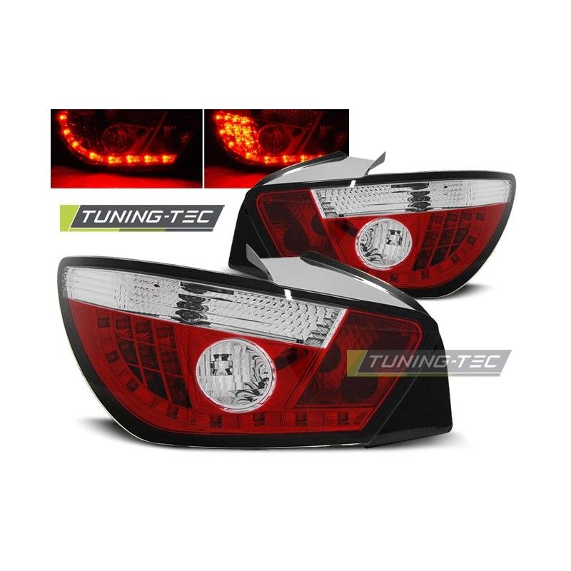 LED TAIL LIGHTS RED WHITE fits SEAT IBIZA 6J 3D 06.08-, Ibiza 6J 08-17