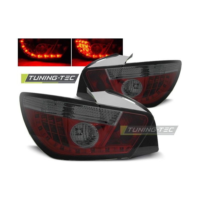 LED TAIL LIGHTS RED SMOKE fits SEAT IBIZA 6J 3D 06.08- , Ibiza 6J 08-17