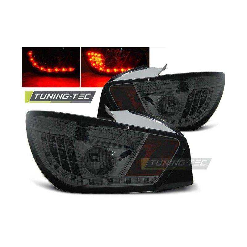 LED TAIL LIGHTS SMOKE fits SEAT IBIZA 6J 3D 06.08-, Ibiza 6J 08-17