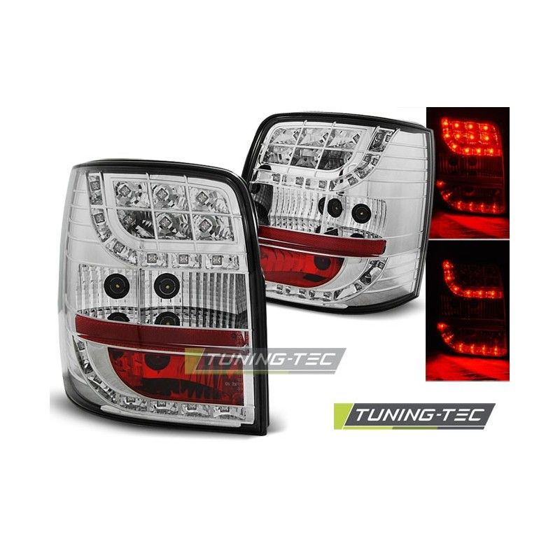 LED TAIL LIGHTS CHROME fits VW PASSAT B5 96-00 VARIANT, Passat B5 96-05