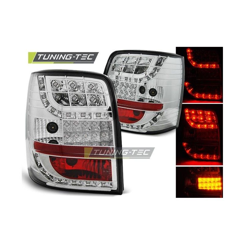 LED TAIL LIGHTS CHROME LED INDICATOR fits VW PASSAT B5 96-00 VARIANT, Passat B5 96-05