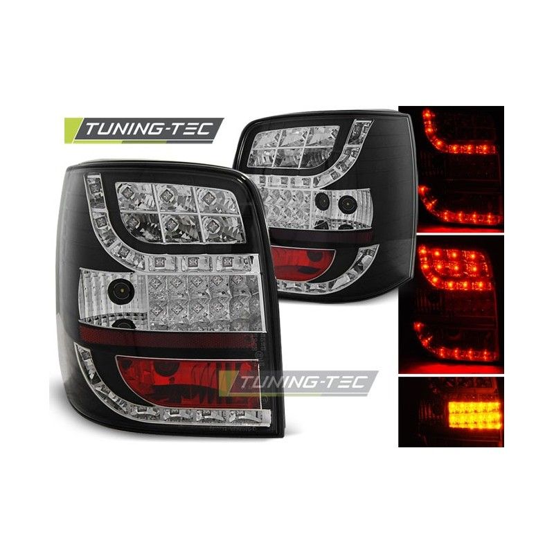 LED TAIL LIGHTS BLACK LED INDICATOR fits VW PASSAT 3BG 00-04 VARIANT, Passat B5 96-05