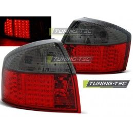 LED TAIL LIGHTS RED SMOKE fits AUDI A4 10.00-10.04, A4 B6 00-05