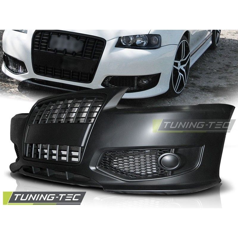 FRONT BUMPER SPORT BLACK fits AUDI A3 96-03, A3/ S3/ RS3 8P