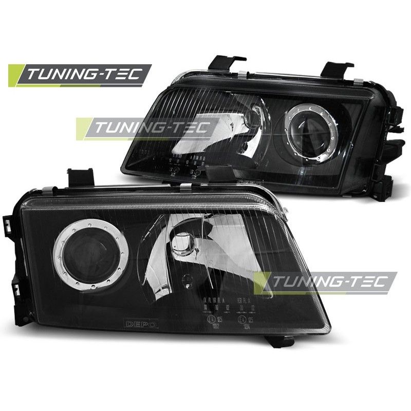 HEADLIGHTS BLACK fits AUDI A4 11.94-12.98, A4 B5 94-01