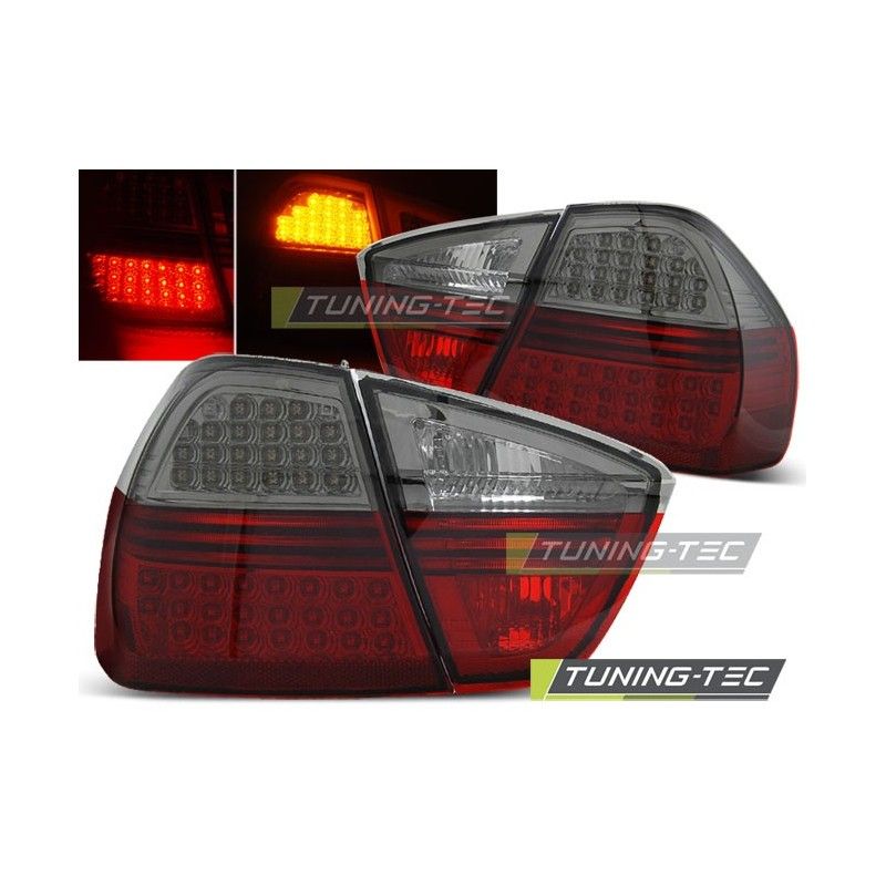 LED TAIL LIGHTS RED SMOKE fitsBMW E90 03.05-08.08, Serie 3 E90/E91