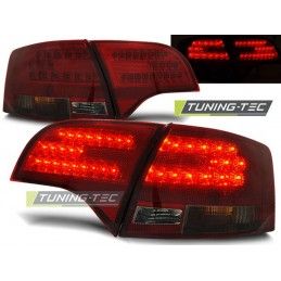 LED TAIL LIGHTS RED SMOKE fits AUDI A4 B7 11.04-03.08 AVANT, A4 B7 04-08