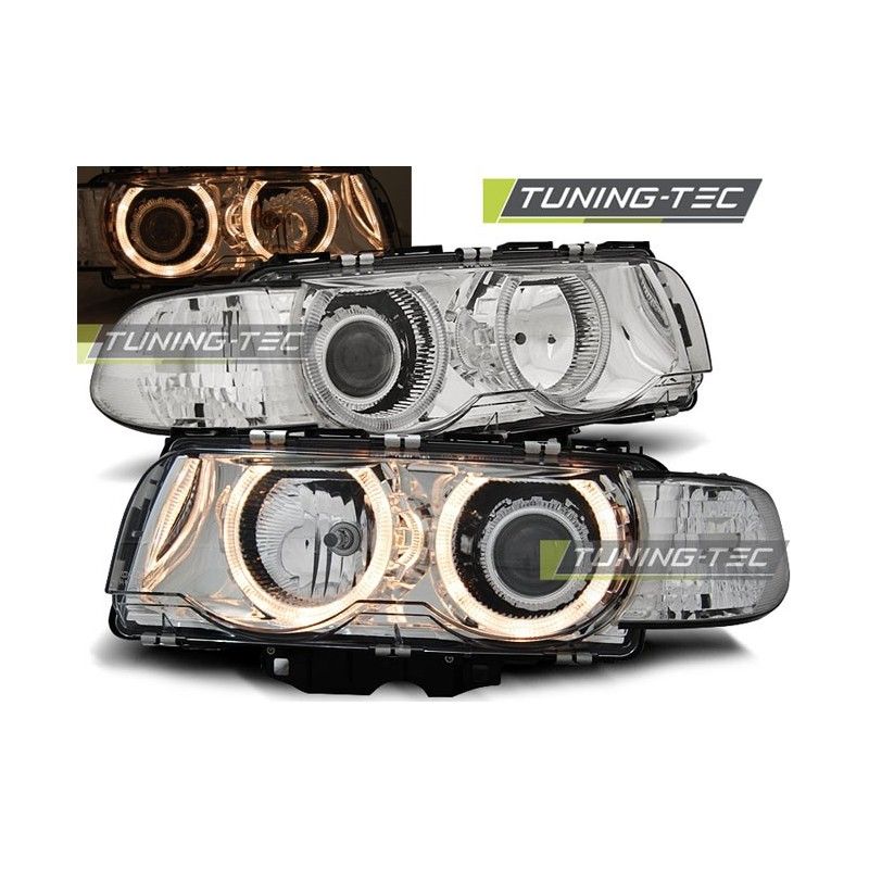 HEADLIGHTS ANGEL EYES CHROME fits BMW E38 09.98-07.01, Serie 7 E38 