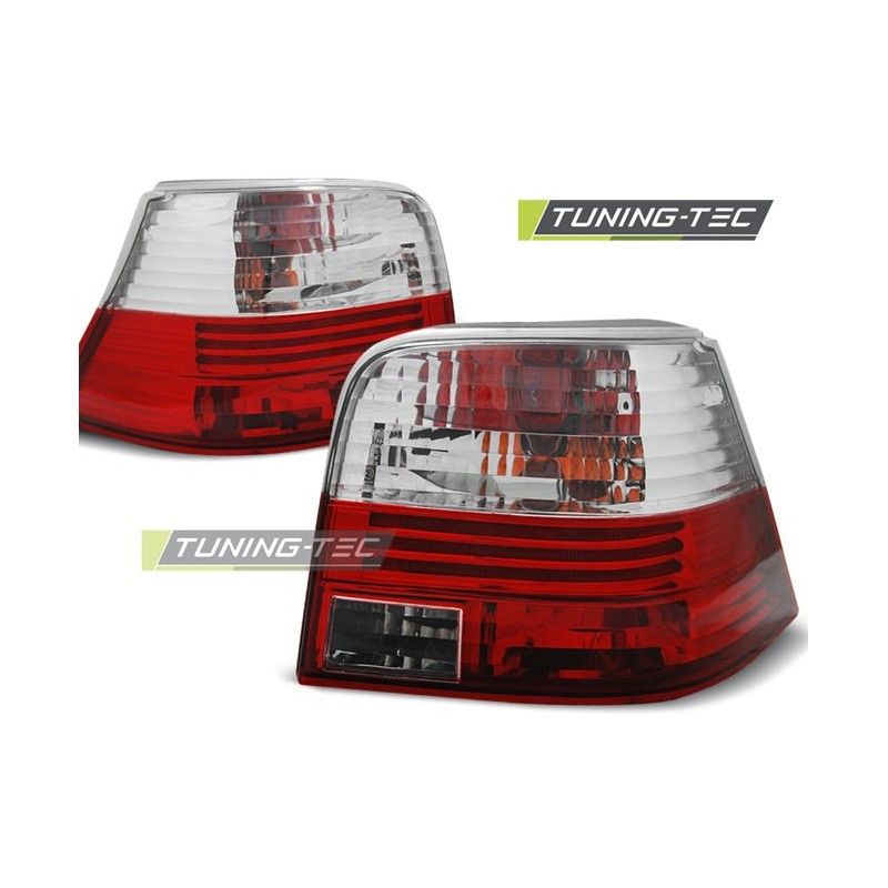 TAIL LIGHTS RED WHITE fits VW GOLF 4 09.97-09.03, Golf 4