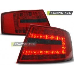 LED TAIL LIGHTS RED SMOKE fits AUDI A6 C6 SEDAN 04.04-08, A6 4F C6 04-10