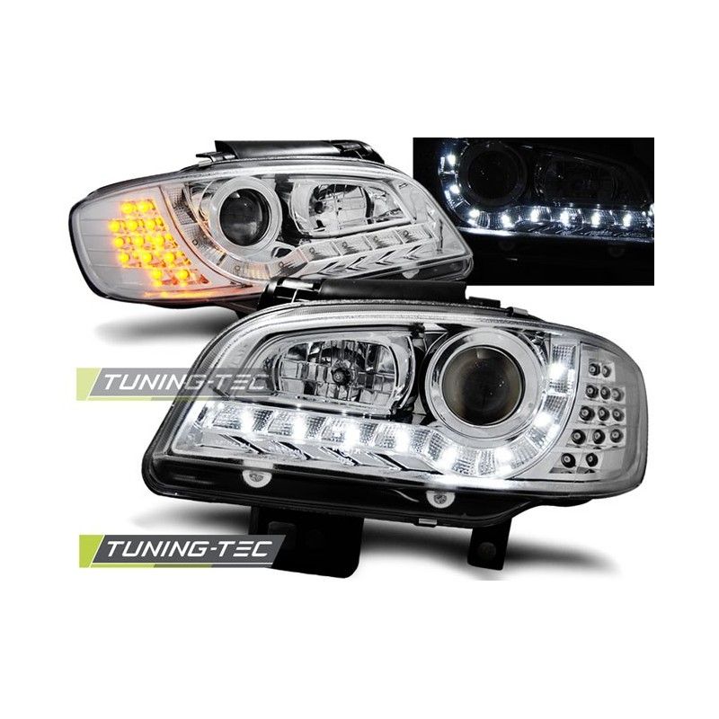 HEADLIGHTS DAYLIGHT CHROME fits SEAT IBIZA/CORDOBA 09.99-03.02, Ibiza 6K 93-02