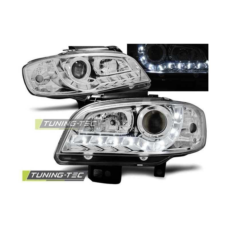 HEADLIGHTS DAYLIGHT CHROME fits SEAT IBIZA/CORDOBA 09.99-03.02, Ibiza 6K 93-02