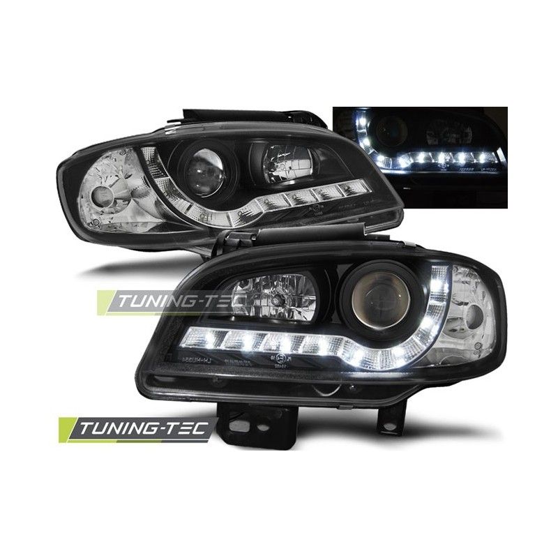 HEADLIGHTS DAYLIGHT BLACK fits SEAT IBIZA/CORDOBA 09.99-03.02, Ibiza 6K 93-02