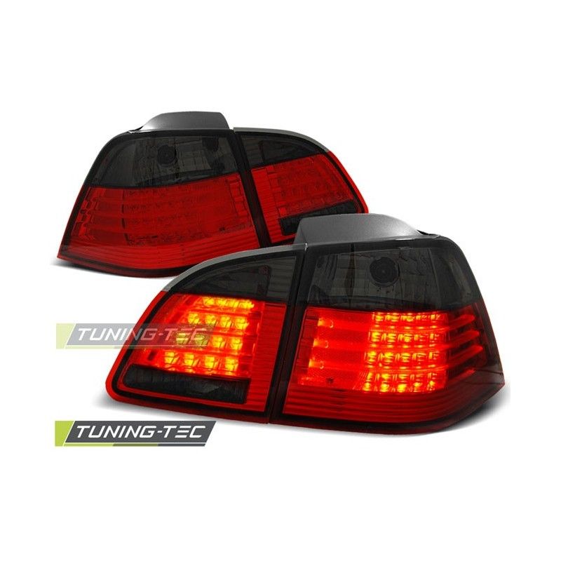 LED TAIL LIGHTS RED SMOKE fits BMW E61 04-03.07 , Eclairage Bmw