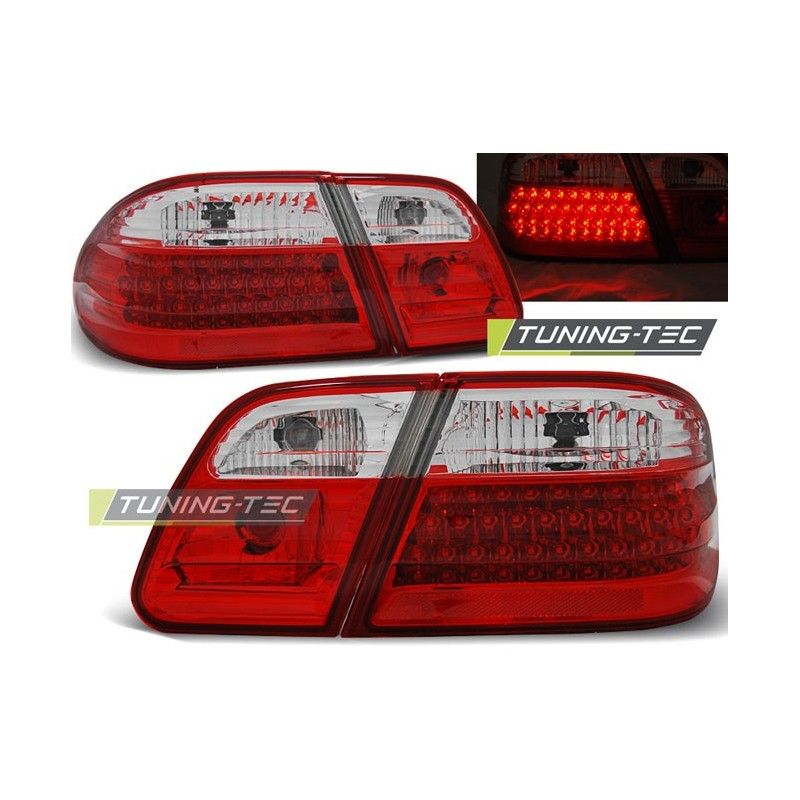 LED TAIL LIGHTS RED WHITE fits MERCEDES W210 95-03.02, Classe E W210