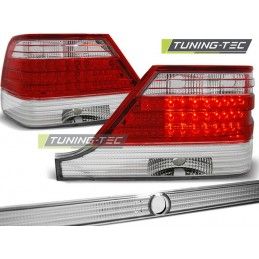LED TAIL LIGHTS RED WHITE fits MERCEDES W140 95-10.98, Classe S w126/W140