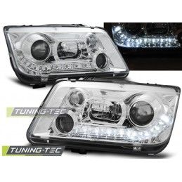 HEADLIGHTS DAYLIGHT CHROME fits VW BORA 09.98-05.05, Eclairage Volkswagen