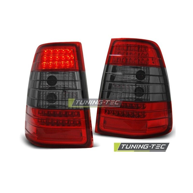 LED TAIL LIGHTS RED SMOKE fits MERCEDES W124 E-KLASA KOMBI 09.85-95, Classe E W124