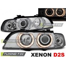 XENON HEADLIGHTS ANGEL EYES CHROME fits BMW E39 09.95-06.03, Serie 5 E39