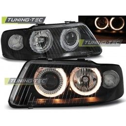 HEADLIGHTS ANGEL EYES BLACK fits AUDI A3 09.00-05.03, A3 8L 96-03