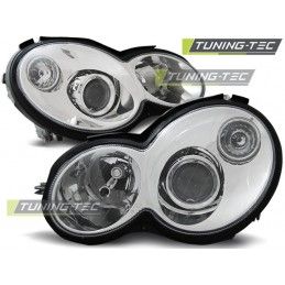 HEADLIGHTS CHROME fits MERCEDES CL203 C-KLASA 00-04, Classe C W203