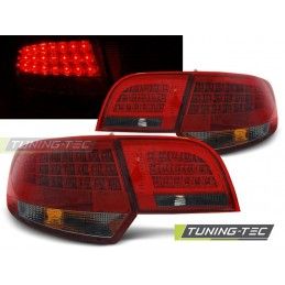 LED TAIL LIGHTS RED SMOKE fits AUDI A3 8P 04-08 SPORTBACK, A3 8P 03-08