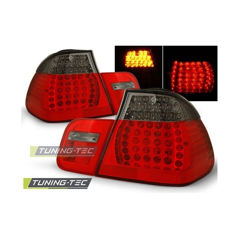 LED TAIL LIGHTS RED SMOKE fits BMW E46 09.01-03.05 SEDAN, Serie 3 E46 Berline/Touring