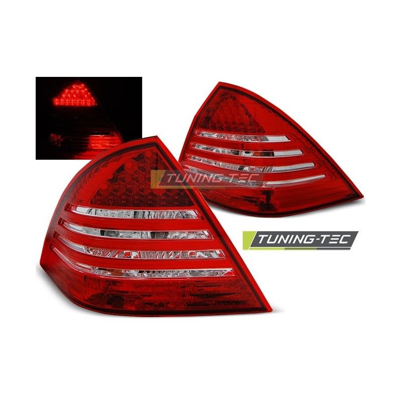 LED TAIL LIGHTS RED WHITE fits MERCEDES C-KLASA W203 SEDAN 00-04, Classe C W203