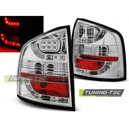 LED TAIL LIGHTS CHROME fits SKODA OCTAVIA II KOMBI 04-12, Octavia II 04-13