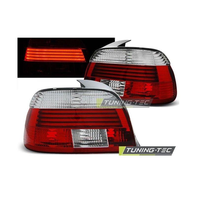 LED TAIL LIGHTS RED WHITE fits BMW E39 09.00-06.03, Serie 5 E39