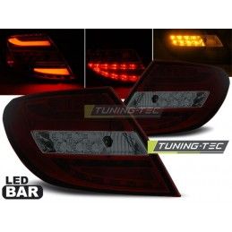 LED BAR TAIL LIGHTS RED SMOKE fits MERCEDES C-KLASA W204 SEDAN 07-10, Classe C W204