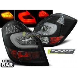 LED BAR TAIL LIGHTS BLACK fits SKODA FABIA II 07- 06.14, Fabia II 07-15