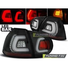 LED BAR TAIL LIGHTS BLACK fits VW GOLF 5 10.03-09, Golf 5