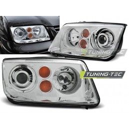 HEADLIGHTS CHROME fits VW BORA 09.98-07.05, Eclairage Volkswagen