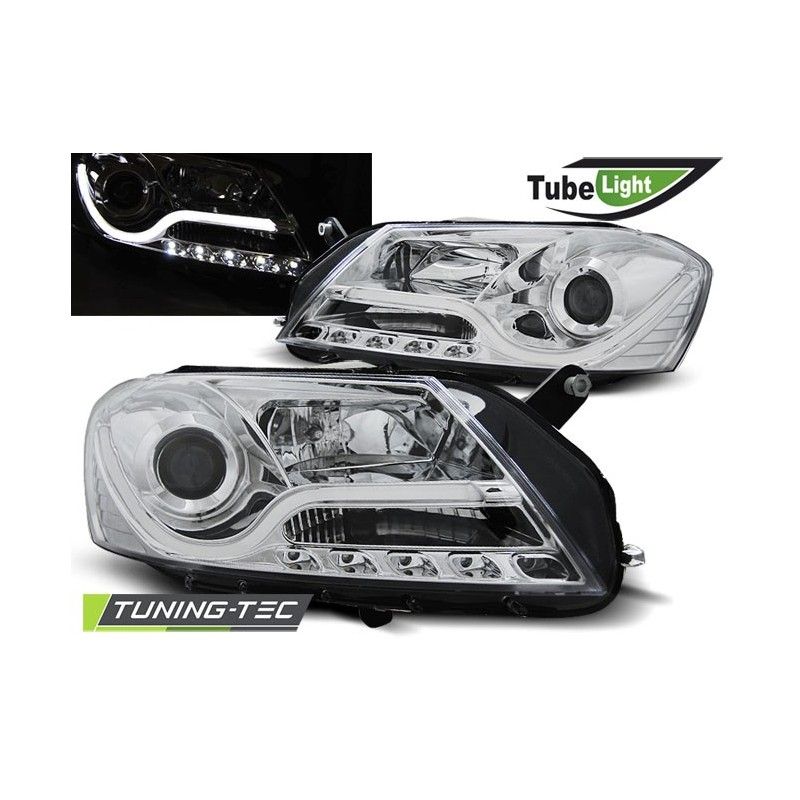 HEADLIGHTS TUBE LIGHT CHROME fits VW PASSAT B7 10.10-10.14, Passat B7 10-15